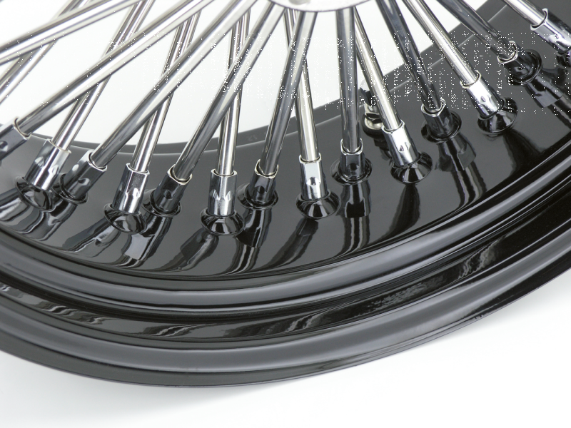 Black rim+hub Fat Daddy 16X3.5 50 (FR)