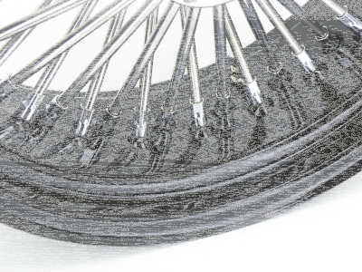 Black rim+hub Fat Daddy 16X3.5 50 (FR)