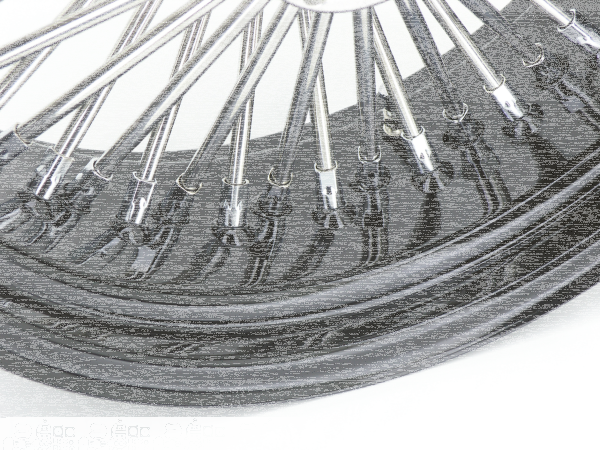 Black w/ chr nipples FD50 17X3.5 (FR)