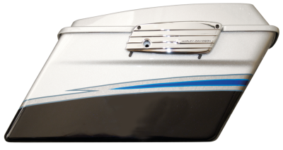 R/H SADDLEBAG SILVER/BLUE (FR)