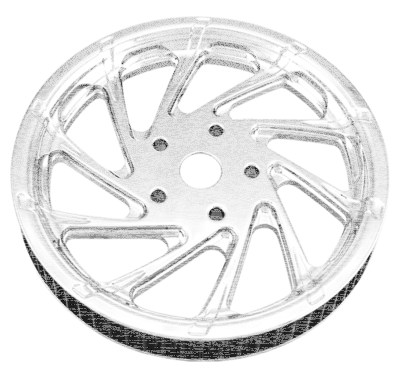 PM Pulley 70Tx1-1/8" Del Rey Chrome (FR)