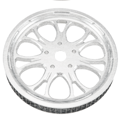 PM Pulley 66Tx1" Supra Chrome (FR)