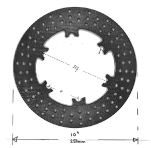 Floating Disc 10" NO floaters NO center (FR)