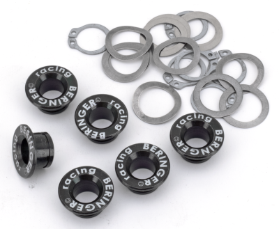 Set 6x Black disc buttons (FR)