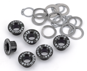 Set 6x Black disc buttons (FR)