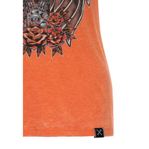 Queen Kerosin Wild & Free t-shirt harvest pumpkin Size S