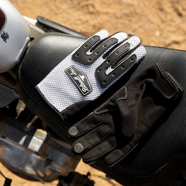 Biltwell Anza gloves white/black Size 2XL