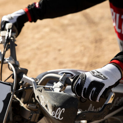 Biltwell Anza gloves white/black Size 2XL