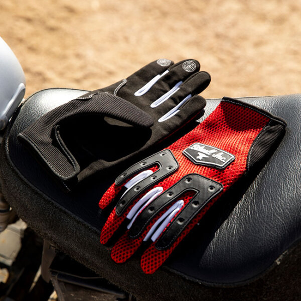 Biltwell Anza gloves red/black Size S