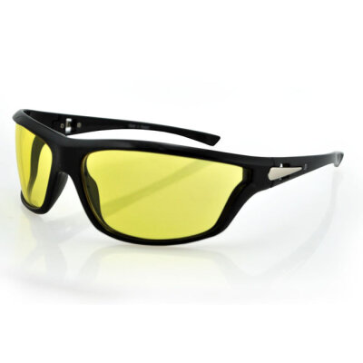 ZANheadgear Florida Sunglass Gloss Black Frame Yellow Lens One size fits most
