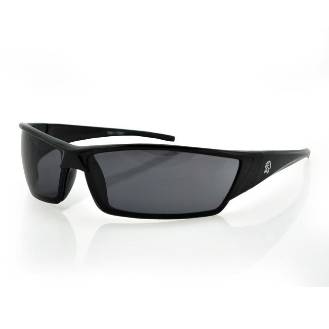 ZANheadgear Utah Sunglass Gloss Black Frame Smoked Lens One size fits most