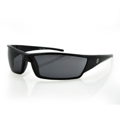 ZANheadgear Utah Sunglass Gloss Black Frame Smoked Lens One size fits most