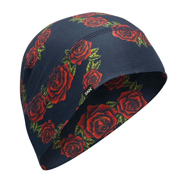 ZANheadgear Helmet Liner/Beanie SportFlex® Series Rose Heart One size fits most