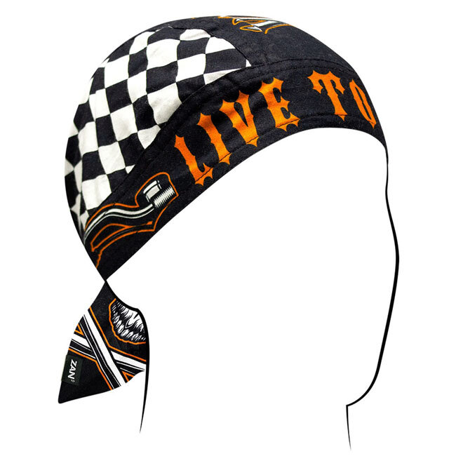 ZANheadgear Flydanna® Cotton Ride to Live One size fits most