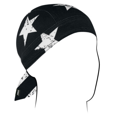 ZANheadgear Flydanna® Sportflex® UPF50+ Black & White Flag One size fits most