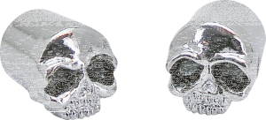 GZP Skull valve stem covers w/blk eyes p (ES)