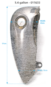 GZP Soft flat side +4" gastank flsh 5.4 (ES)