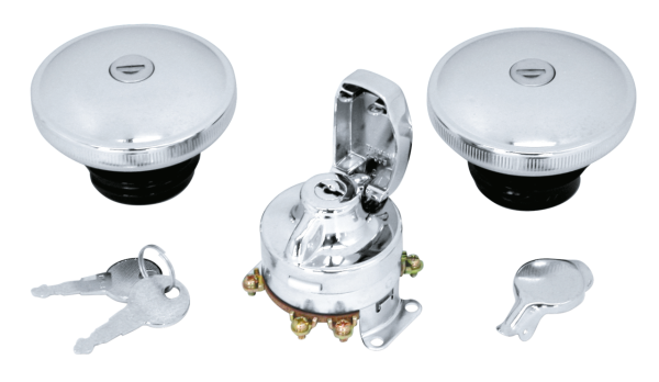 GZP Gascap set late  chr w/key+ig.switch (ES)