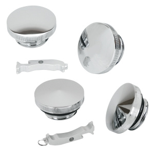 GZP Chr Domed gascap & paint saver Set
