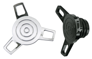 GZP Black cam style spinner cap vented