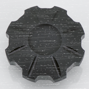 GZP Panorama gascap Vented Black Stealth (ES)