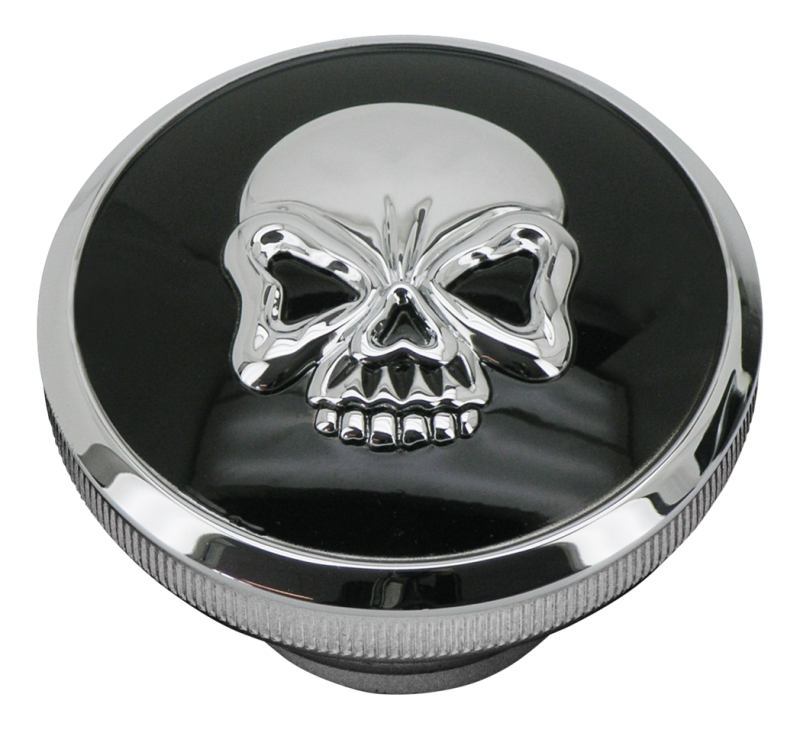 GZP Skull blck/chrome Gas caps 97-e18 (ES)