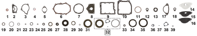 GZP Oil seal mainshaft FL79-81 XL79-81 (ES)