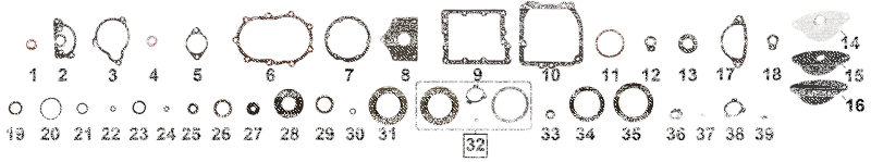 GZP Oil seal, inner primary BT70-84 (ES)