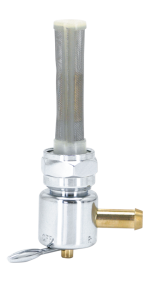 GZP Chrome petcock 22mm bung, right side