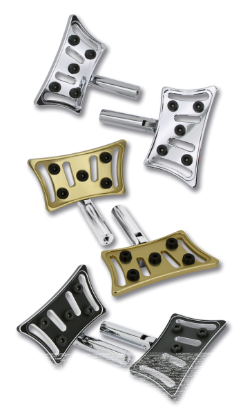 GZP Chrome Slasher pass. floorboard kit (ES)