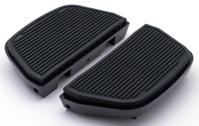 GZP Blk.passenger floorboard kit ribbed (ES)