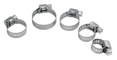 GZP 10pck Hose clamp 7/32" thru 1/2" sta (ES)