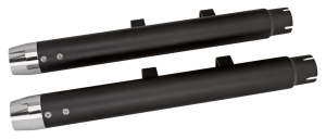 GZP Blk Radium mufflers XL14-UP Chr caps