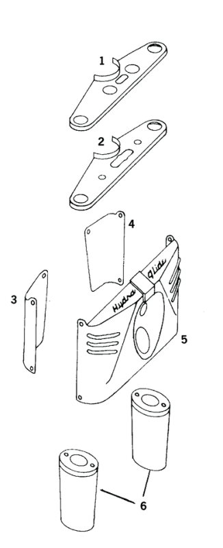 GZP Upper cvr wide-glide Stainl.3 1/2" c (ES)