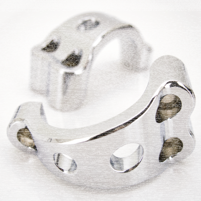 GZP Tomahawk Chrome forkbrace kit FXD06- (ES)