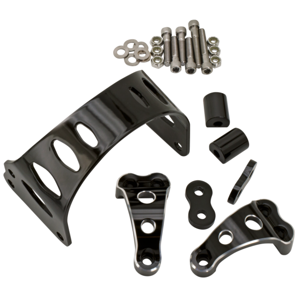 GZP Tomahawk Black forkbrace kit FXD06-u (ES)