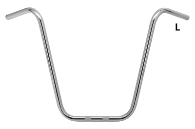 GZP Apehanger 20" rise with dimple