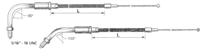 GZP Black BT81 LN=37" 135dgr throttle (ES)