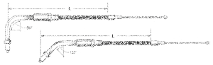 GZP Braided BT81 LN=37" 135? throttle (ES)
