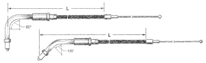 GZP Braided BT81 LN=46" 90dgr idle (ES)