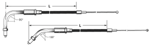 GZP Braided BT96 LN=39" 90dgr idle (ES)