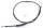 GZP ALL BLK 07 CLUTCH CABLE 63" (ES)