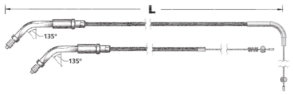 GZP Idle cable ClearCoat HSR86 LN=37" (ES)