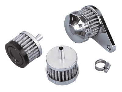 GZP Crankcase breather assembly chrome (ES)