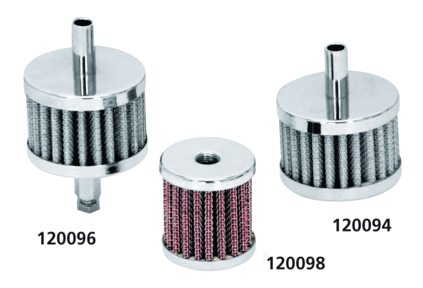 GZP Chr crankcase breather fits 3/8" hos (ES)