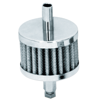 GZP Chr crankcase breather 3/8" w stud+b (ES)