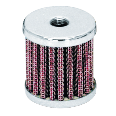 GZP Chr crankcase breather w 1/8" NPT th (ES)