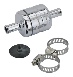 GZP Chrome crankvent kit with 3/8" outle