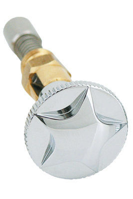 GZP Chr Star round Enrichener knob f/ S& (ES)