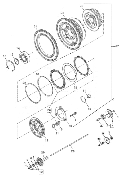 GZP Standard clutch spring set/3 ME17-up (ES)